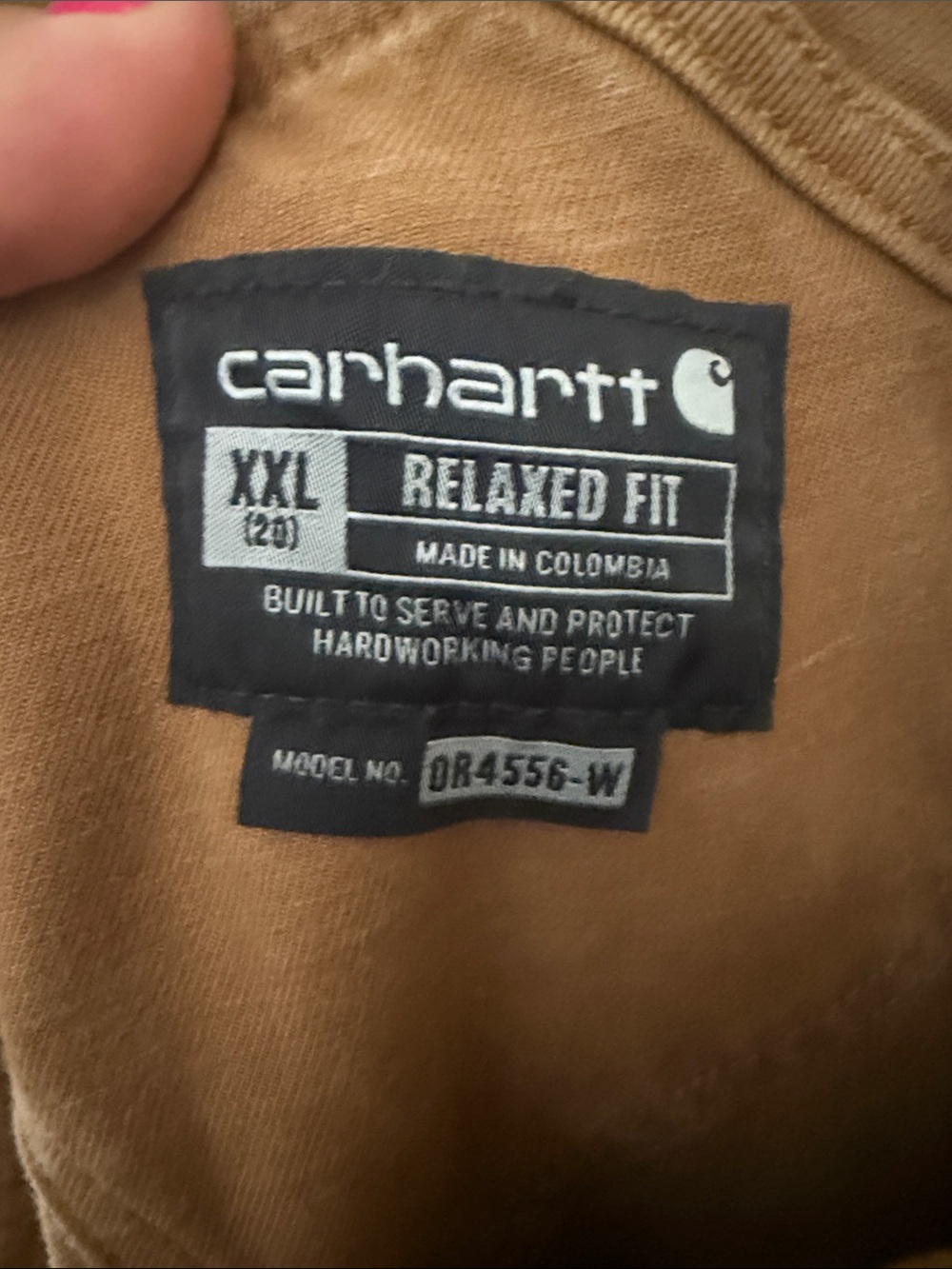 Carhartt Brown Work Overalls with Bib Pocket- Relaxed Fit - Picture 2 of 6